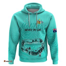 matildas til its done custom hoodie australia womens soccer turquoise style