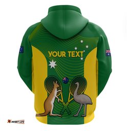 personalised australia tennis hoodie aussie pride national color