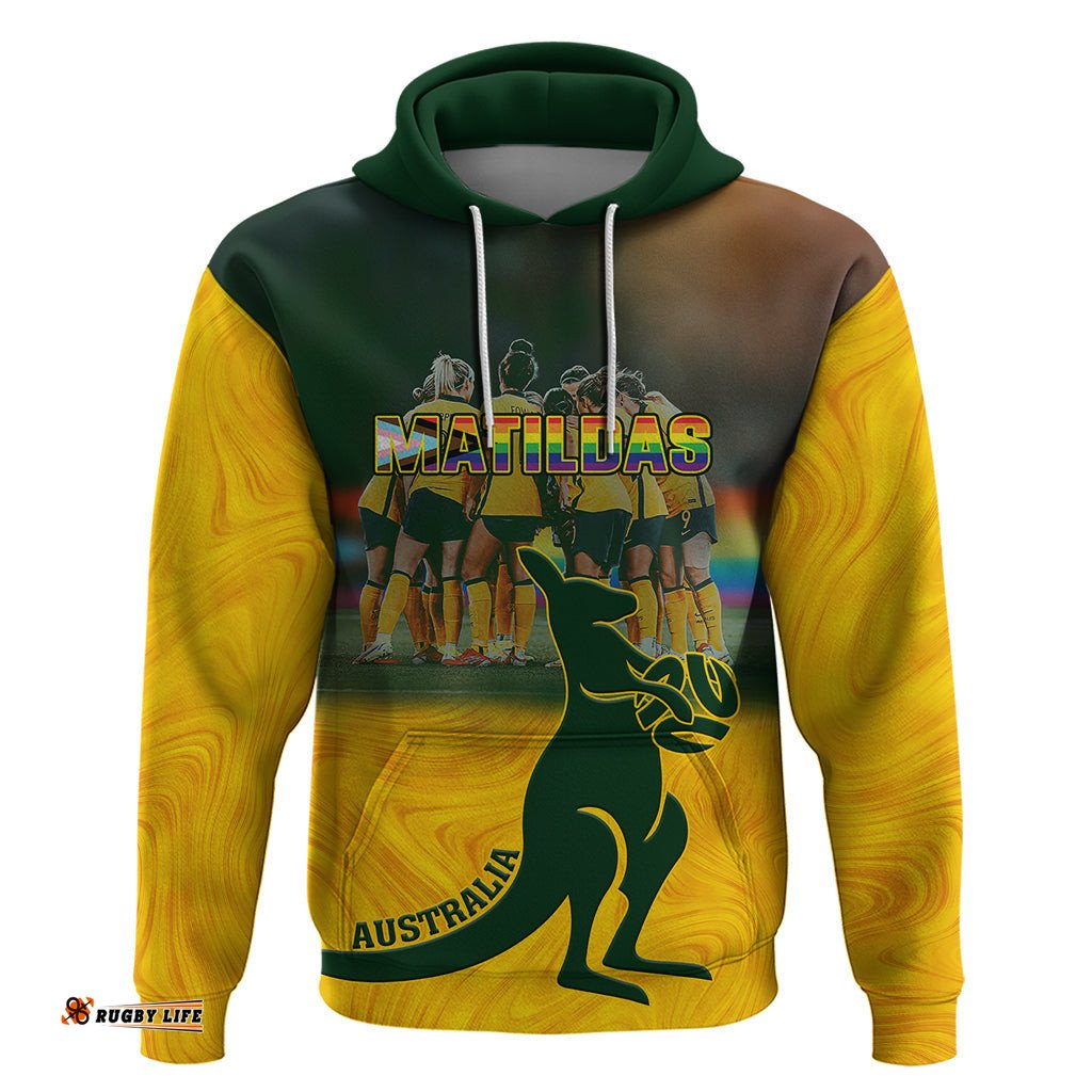 matildas pride hoodie lgbt kangaroo australian proud