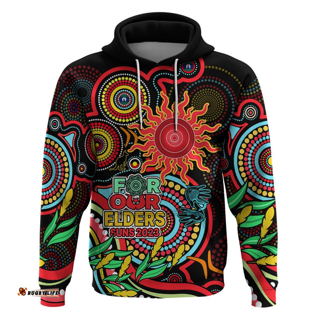 suns football aboriginal art hoodie naidoc indigenous tribal