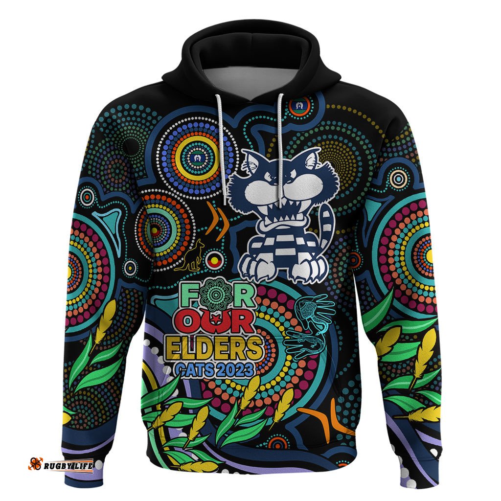 custom cats football aboriginal art hoodie naidoc indigenous tribal