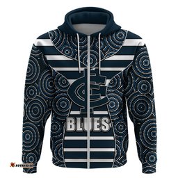 afl blues hoodie mix dot aboriginal