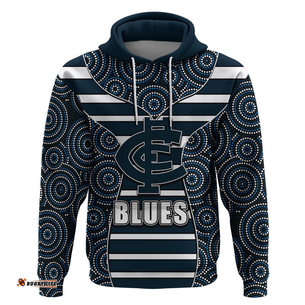 afl blues hoodie mix dot aboriginal