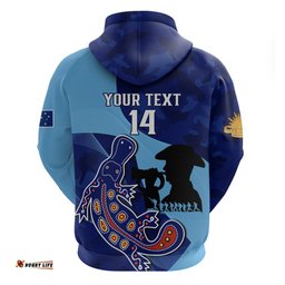 custom nsw blues anzac day hoodie australian platypus mix camouflage