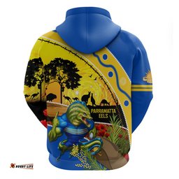 eels rugby anzac day hoodie parra mascot rosemary starry night