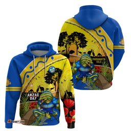 eels rugby anzac day hoodie parra mascot rosemary starry night