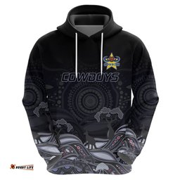 custom cowboys rugby hoodie the starry night indigenous