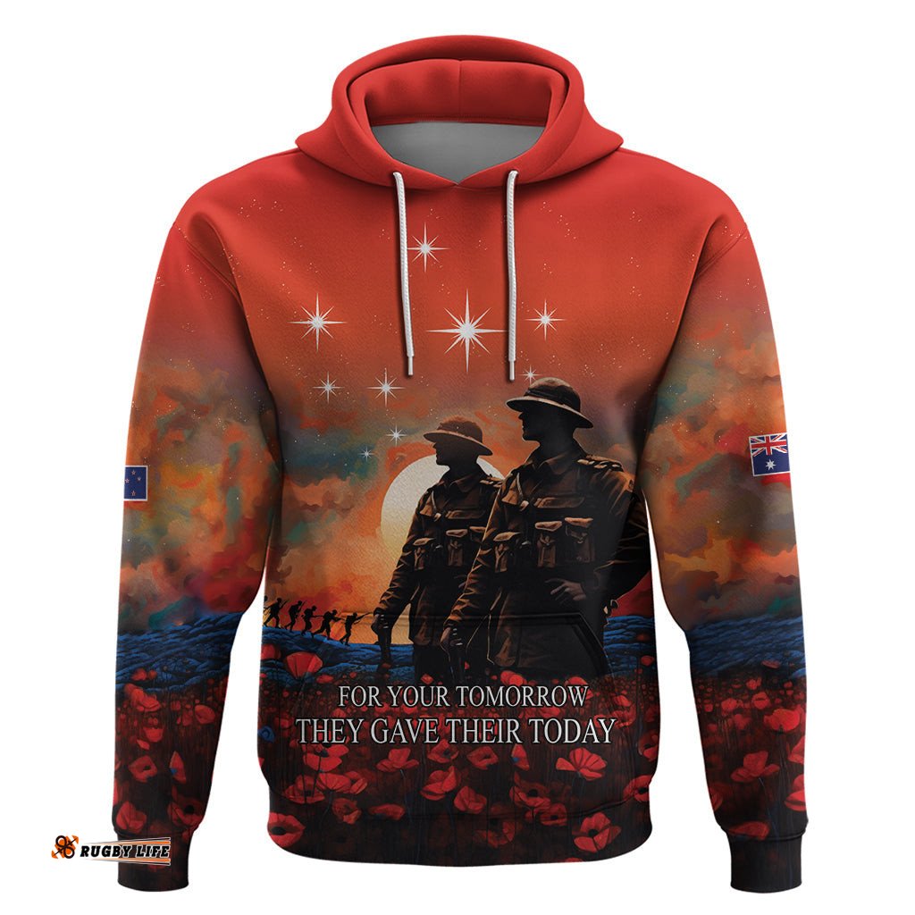 new zealand anzac the stars of matariki hoodie for your tomorrow they gave their today