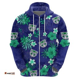 custom warriors rugby hoodie beautiful floral pattern spring summer vibe