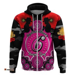 sydney sixers anzac 2024 hoodie lest we forget poppy mix camouflage