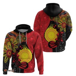 platypus aboriginal art style hoodie