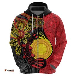 platypus aboriginal art style hoodie