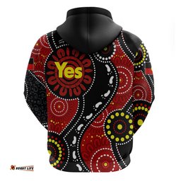 australia indigenous hoodie vote yes aboriginal flag color