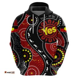 australia indigenous hoodie vote yes aboriginal flag color