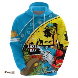 sharks rugby anzac day hoodie sharkies rosemary starry night