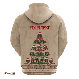 holiday lighting santa echidna christmas tree hoodie