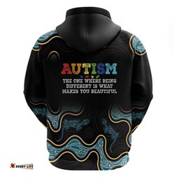 australia autism awareness 4 april aboriginal lizard hoodie
