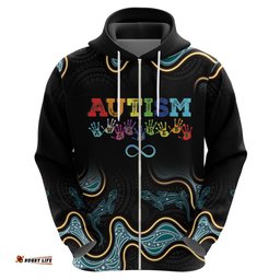 australia autism awareness 4 april aboriginal lizard hoodie