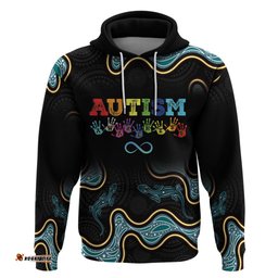 australia autism awareness 4 april aboriginal lizard hoodie