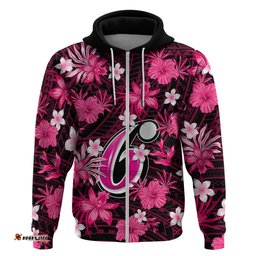 australian sixers cricket hoodie baeuty pacific hibiscus and polynesian pattern