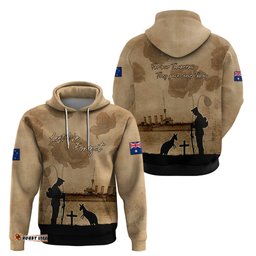 australia anzac day hoodie hmas sydney i chatham class light cruiser