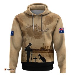 australia anzac day hoodie hmas sydney i chatham class light cruiser