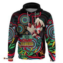 custom swans football aboriginal art hoodie naidoc indigenous tribal