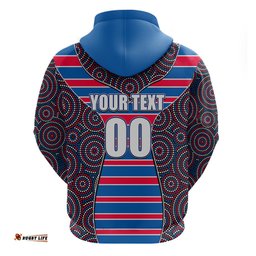 afl bulldogs hoodie mix dot aboriginal
