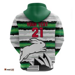 nrl rabittohs australia day custom hoodie sydney opera house glory glory