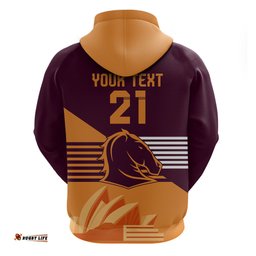 nrl broncos australia day custom hoodie sydney opera house style