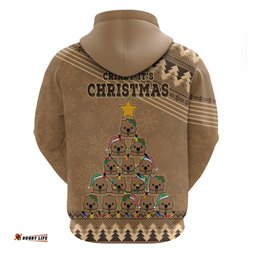 wombat christmas tree hoodie australia merry xmas simple style