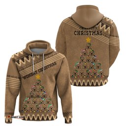 wombat christmas tree hoodie australia merry xmas simple style