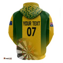 custom australia darts hoodie national color basic