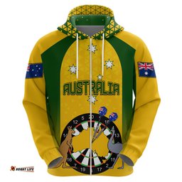 custom australia darts hoodie national color basic