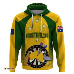 custom australia darts hoodie national color basic