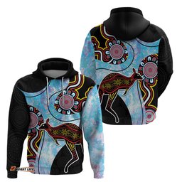 australia opal hoodie aussie kangaroo aboriginal art