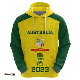 custom australia cricket hoodie history champions world cup unique