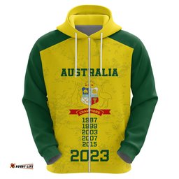 custom australia cricket hoodie history champions world cup unique