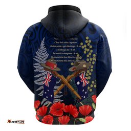 anzac day aussie mix maori in memories hoodie