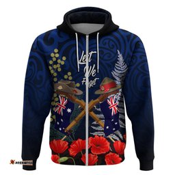 anzac day aussie mix maori in memories hoodie