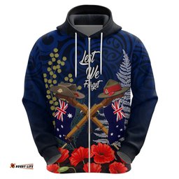 anzac day aussie mix maori in memories hoodie
