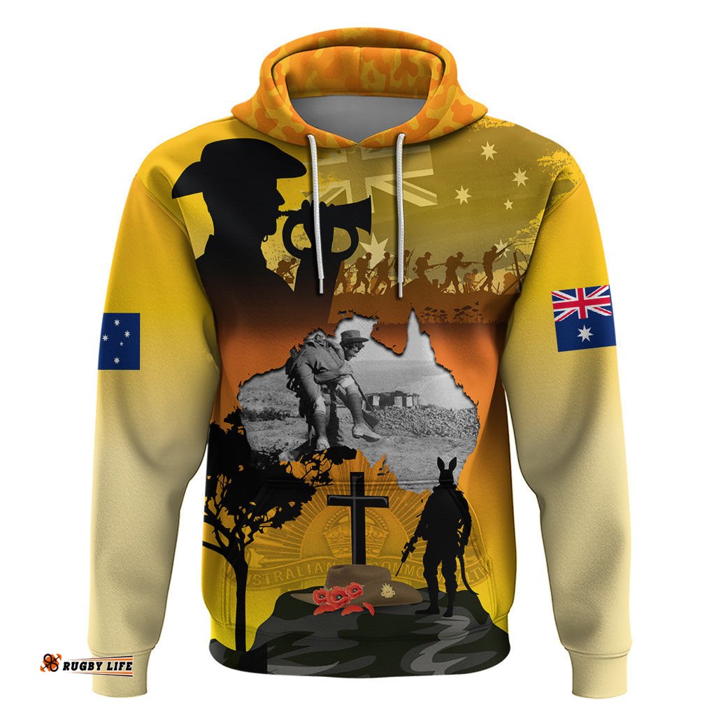 australia anzac day hoodie gallipoli lest we forget