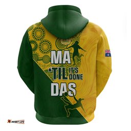 matildas soccer hoodie australian indigenous national color