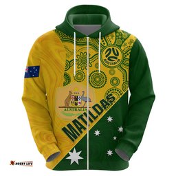 matildas soccer hoodie australian indigenous national color