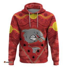 custom dolphins rugby anzac hoodie aboriginal and army patterns