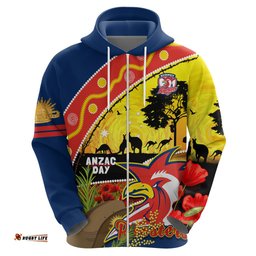roosters anzac day hoodie rosemary starring night style