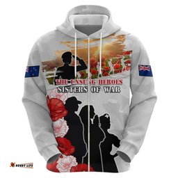 new zealand anzac day hoodie the unsung heroes sisters of war