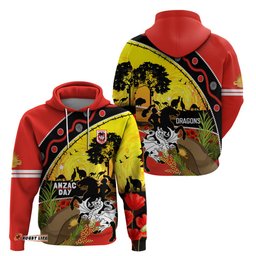 dragons rugby anzac day hoodie saints rosemary starry night