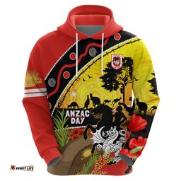 dragons rugby anzac day hoodie saints rosemary starry night