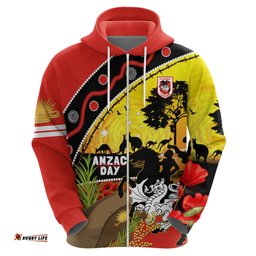 dragons rugby anzac day hoodie saints rosemary starry night